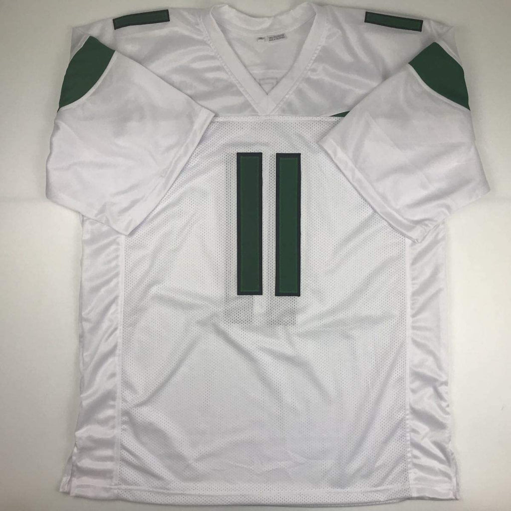 Autographed/Signed Robby Anderson New York 2019 White Football Jersey JSA COA