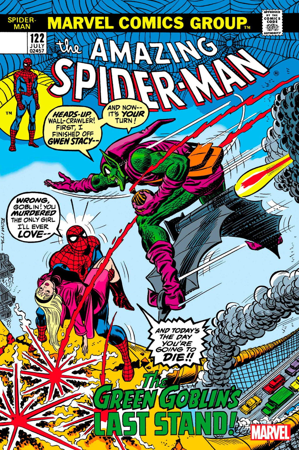 [Foil] Amazing Spider-Man #122 Facsimile Edition Unknown Comics John Romita Exclusive Var  (06/28/2023)