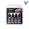 Vallejo True Metallic Metal: Paint Set - Crimson Magenta (4)