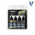 Vallejo True Metallic Metal: Paint Set - Greenish Gold (4)