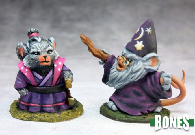 Reaper Bones Classic: Mousling Sorcerer and Samurai