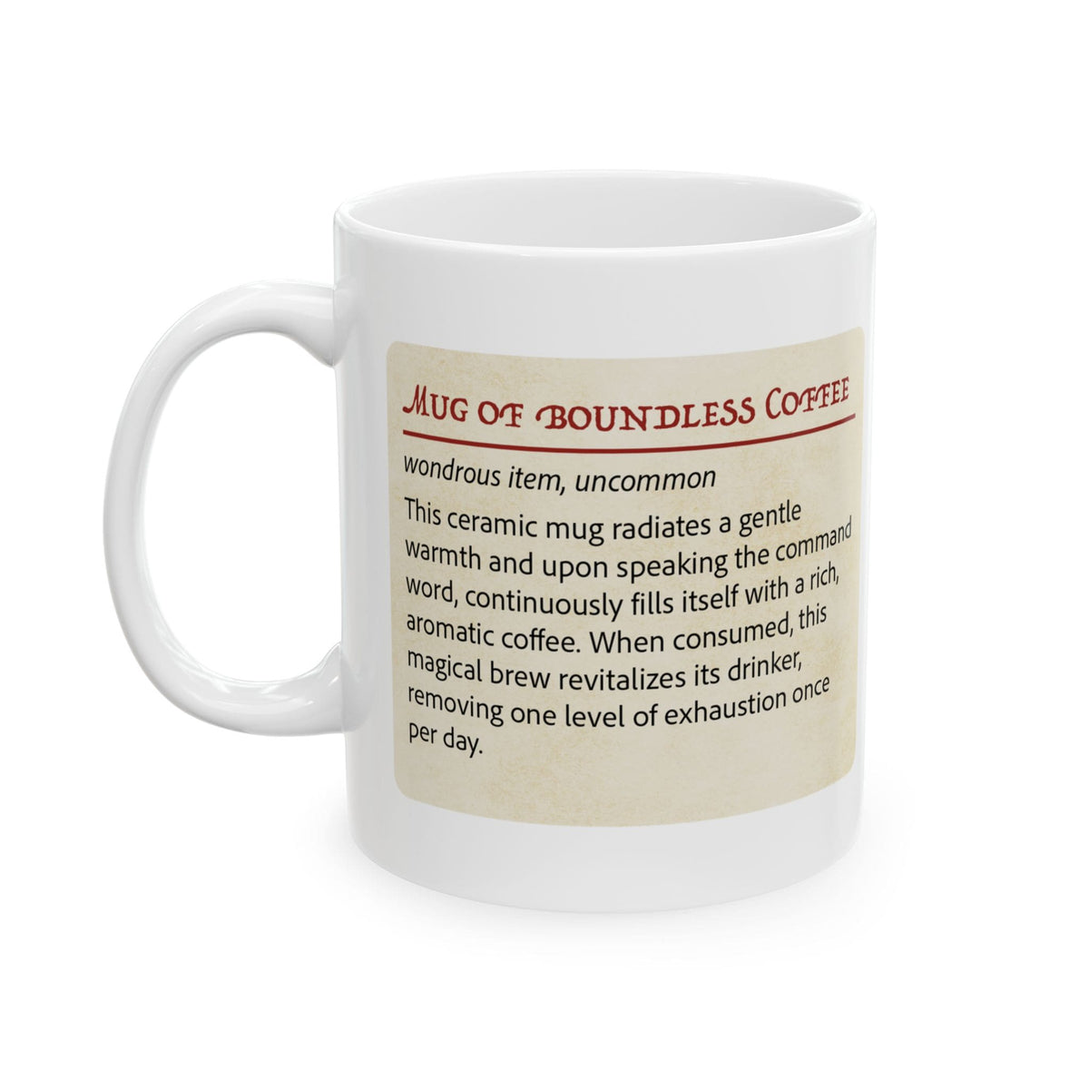 D&D Mug of Boundless Coffee