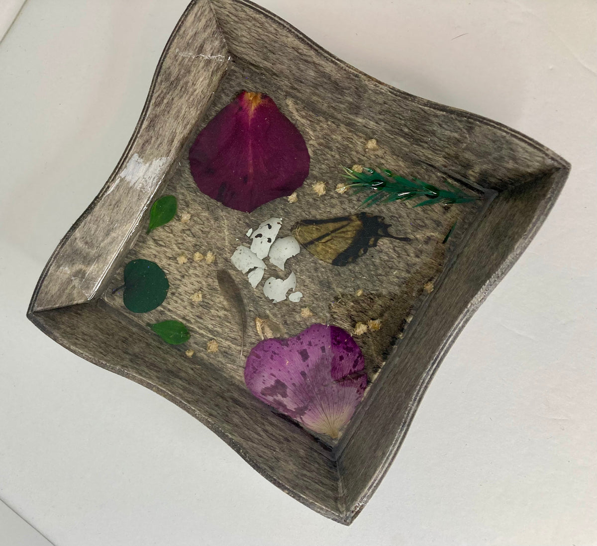Wood and Resin Trinket Dish