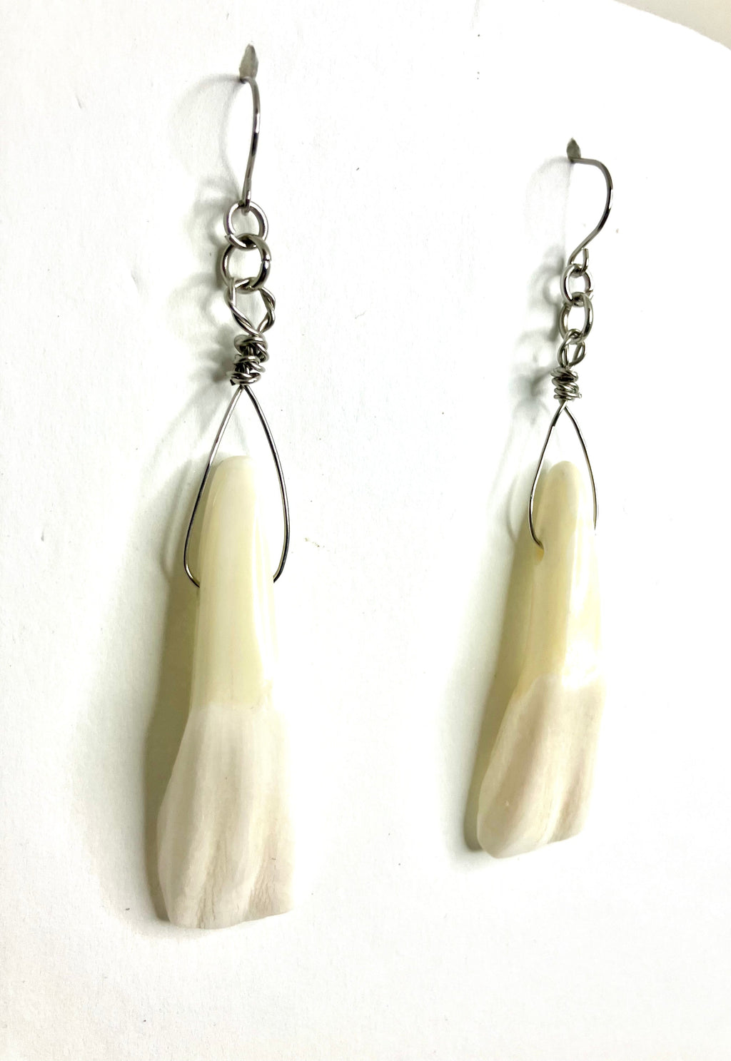 Water Buffalo Tooth Jewelry: Wire Wrapped Necklaces & Earrings