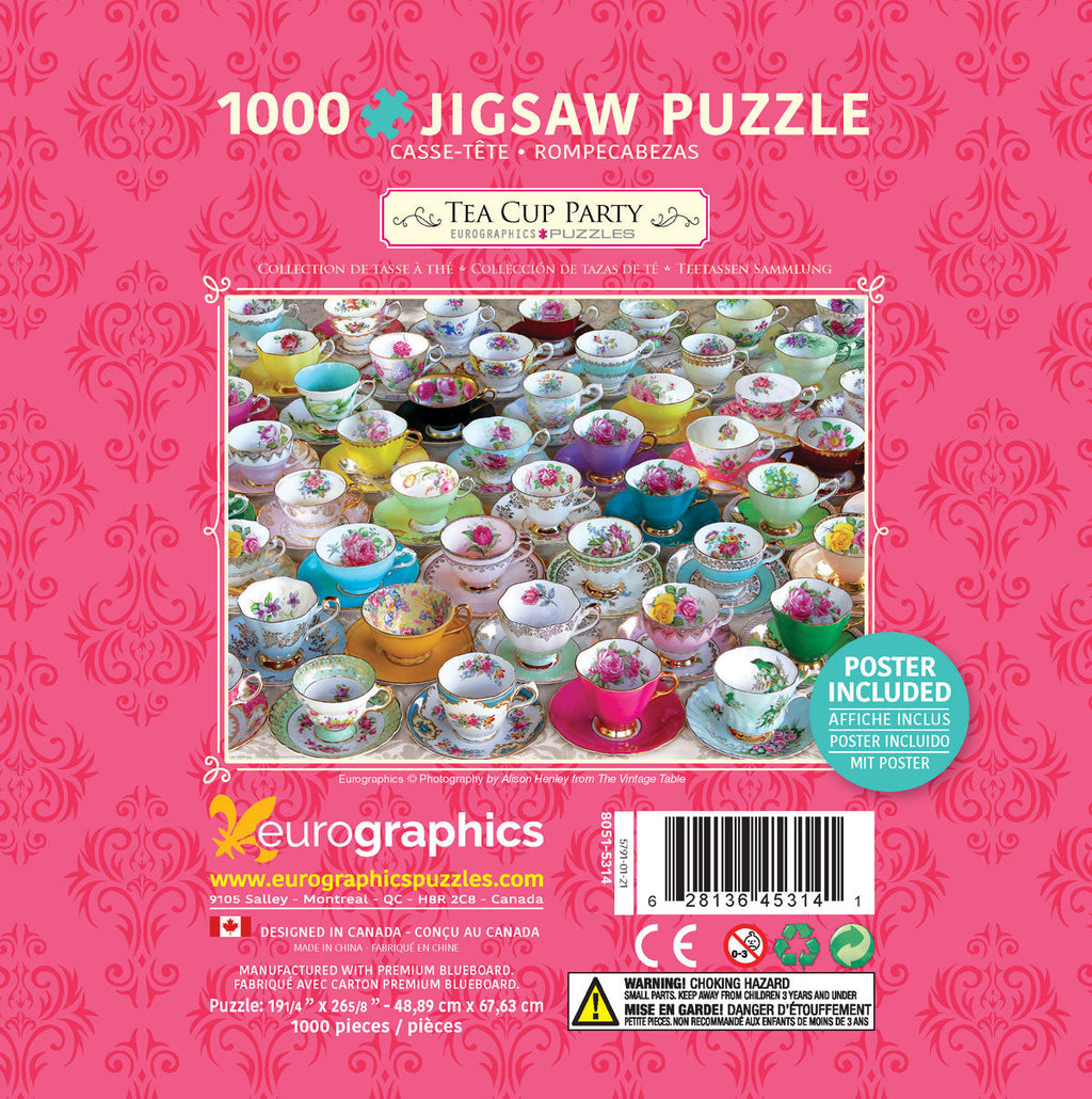 Puzzle: Tea Cup Party Tin