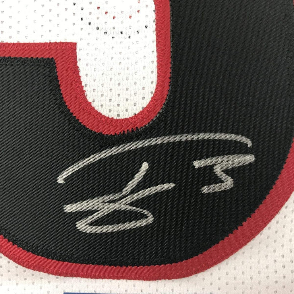 Autographed/Signed Todd Gurley Georgia White College Football Jersey Beckett BAS COA
