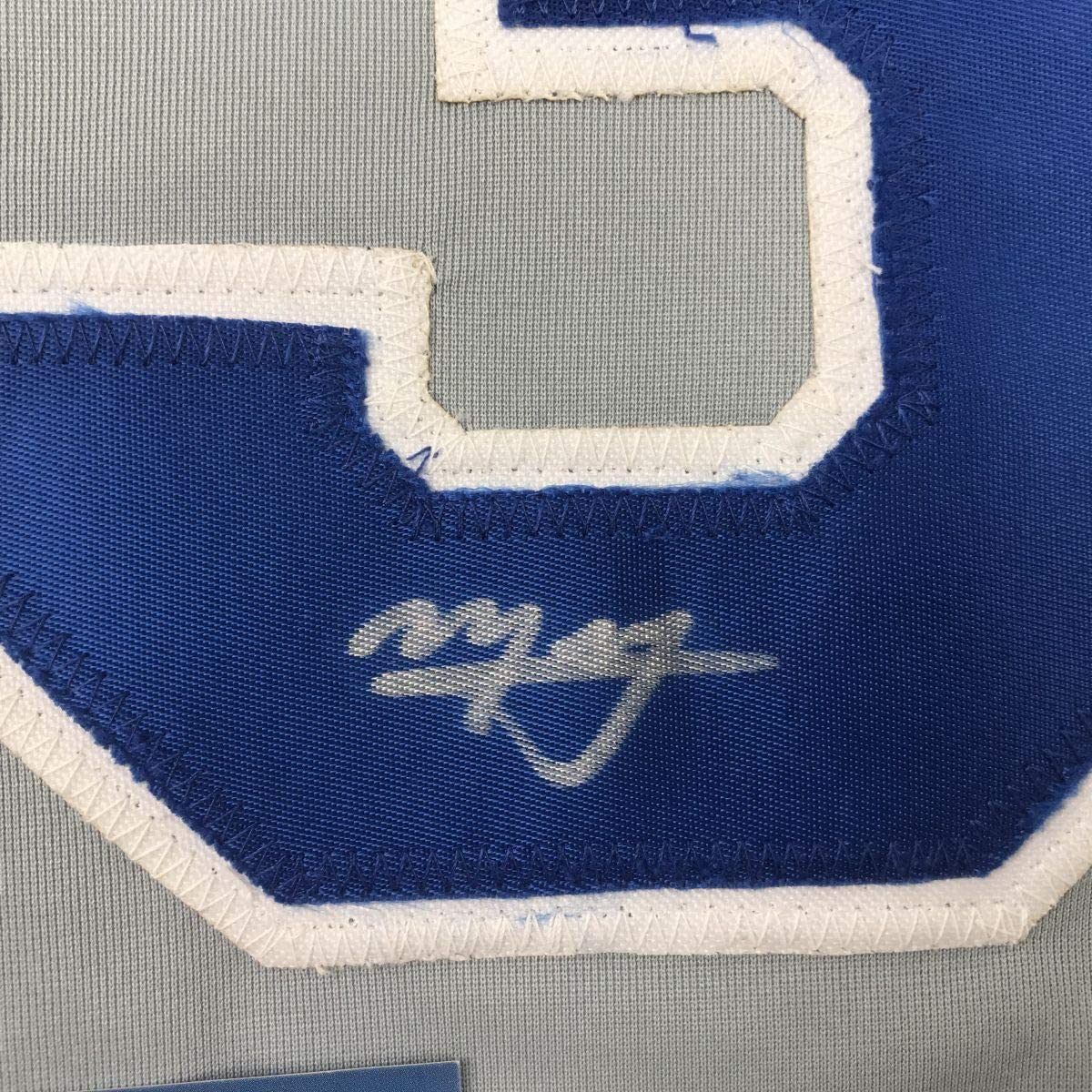Autographed/Signed Manny Machado San Diego Grey Baseball Jersey Beckett BAS COA