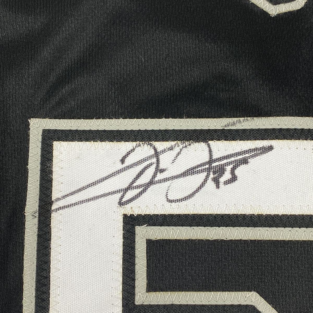 Autographed/Signed Frank Thomas Chicago Black Stat Baseball Jersey Beckett BAS COA