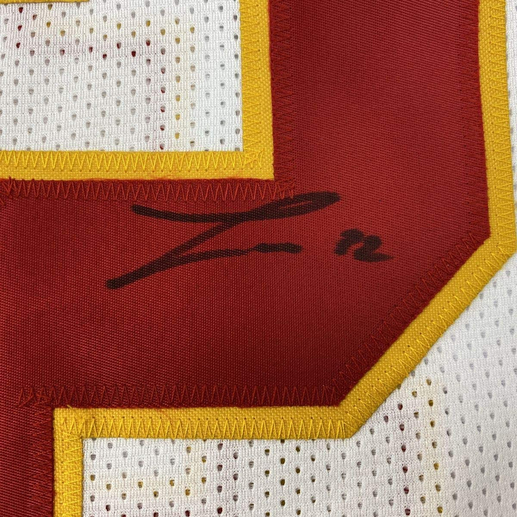 Autographed/Signed Tyrann Mathieu Kansas City White Football Jersey JSA COA