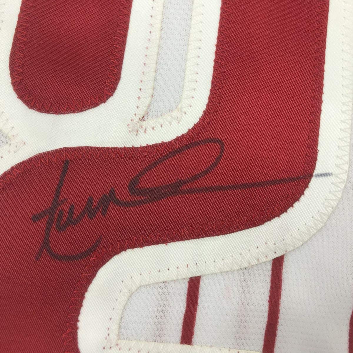 Autographed/Signed Aaron Nola Philadelphia Pinstripe Baseball Jersey JSA COA