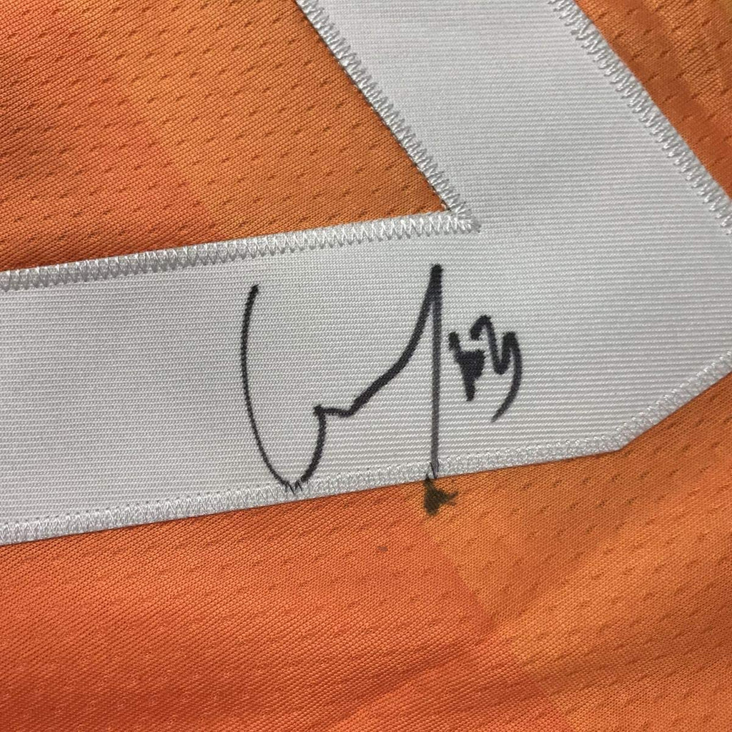 Autographed/Signed Rudy Gobert Utah Orange Basketball Jersey JSA COA