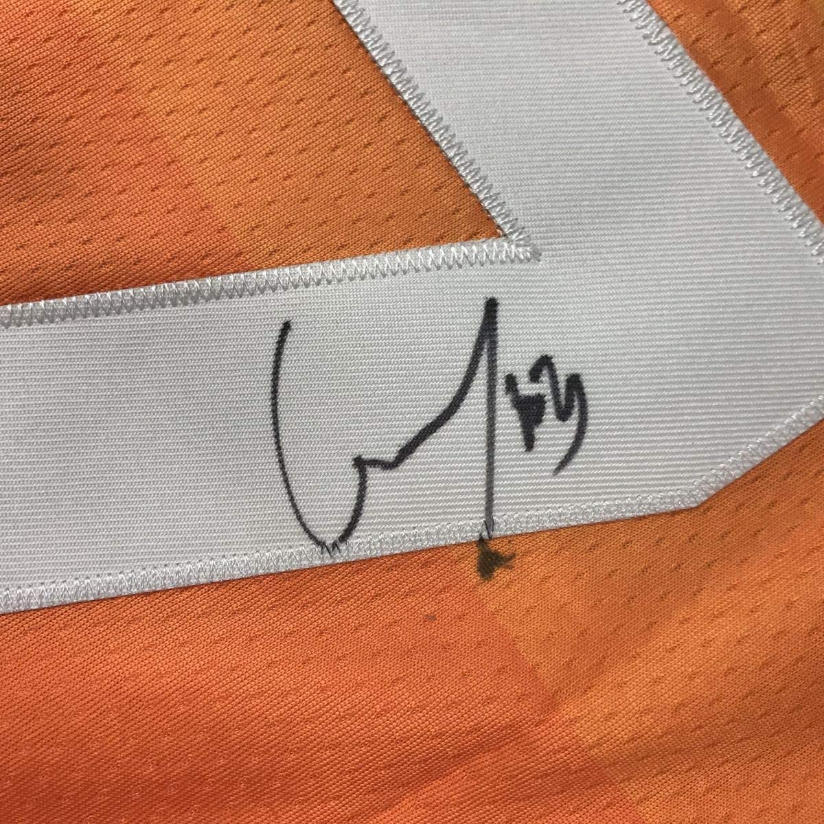 Autographed/Signed Rudy Gobert Utah Orange Basketball Jersey JSA COA