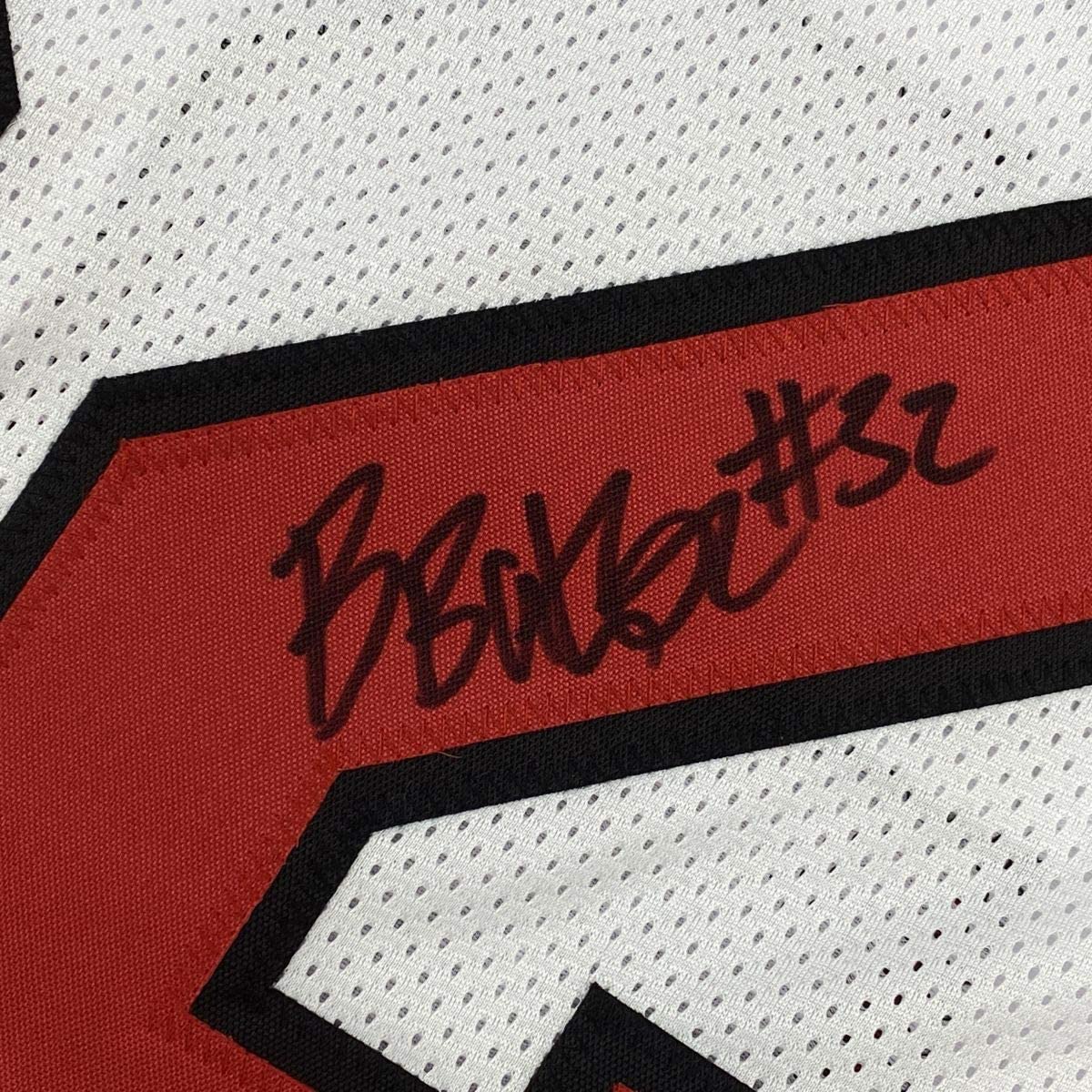 Autographed/Signed Budda Baker Arizona White Football Jersey Beckett BAS COA