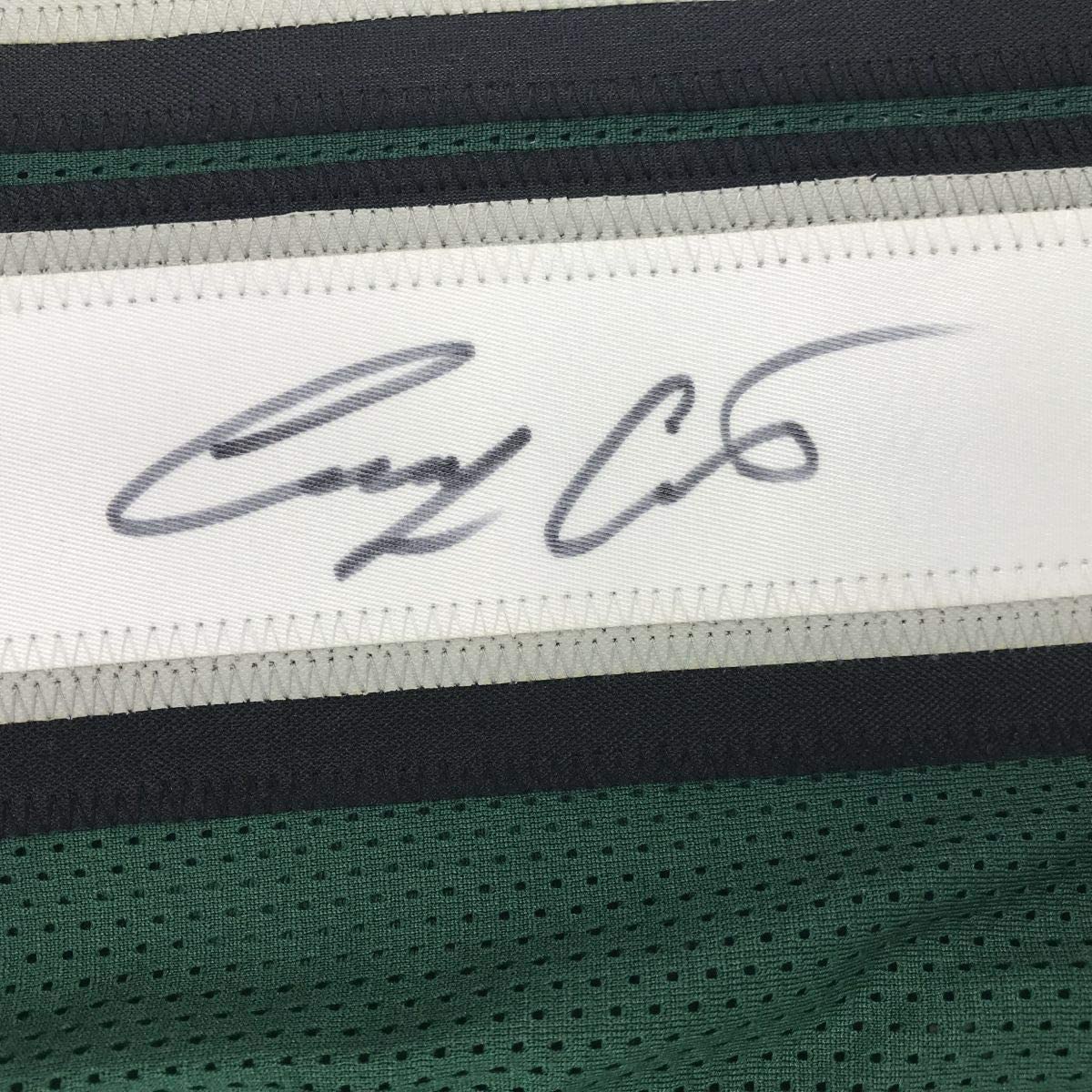 Autographed/Signed Corey Clement Philadelphia Green Football Jersey JSA COA