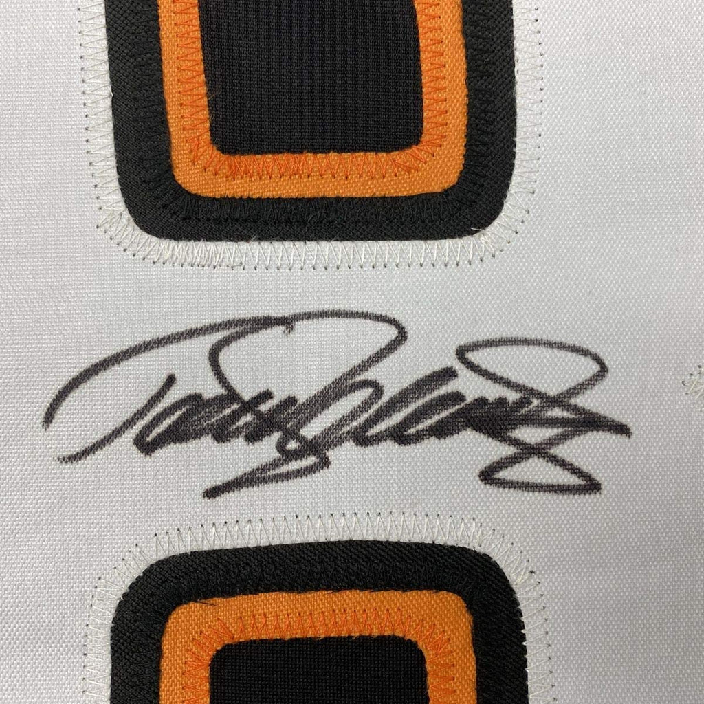 Autographed/Signed Teemu Selanne Anaheim Black Hockey Jersey Beckett BAS COA