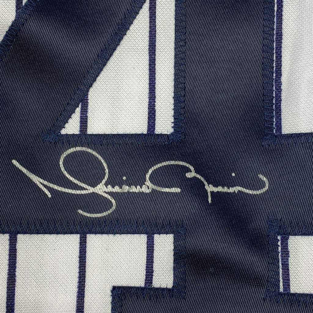 Autographed/Signed Mariano Rivera New York Pinstripe Baseball Jersey JSA COA/LOA