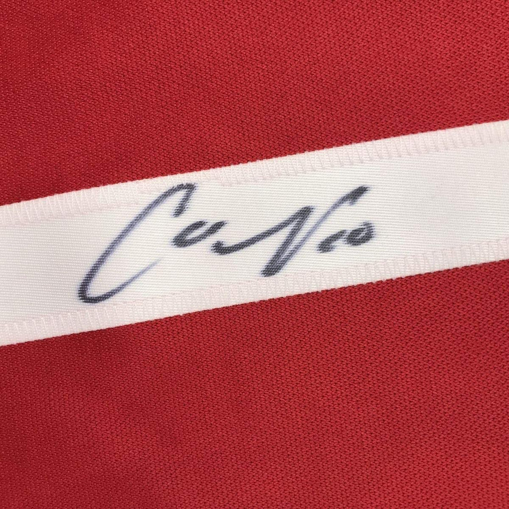 Autographed/Signed Carli Lloyd Red Soccer Team USA World Cup Jersey JSA COA