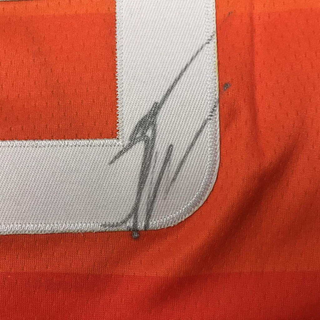 Autographed/Signed Donovan Mitchell Utah Orange Basketball Jersey PSA/DNA COA