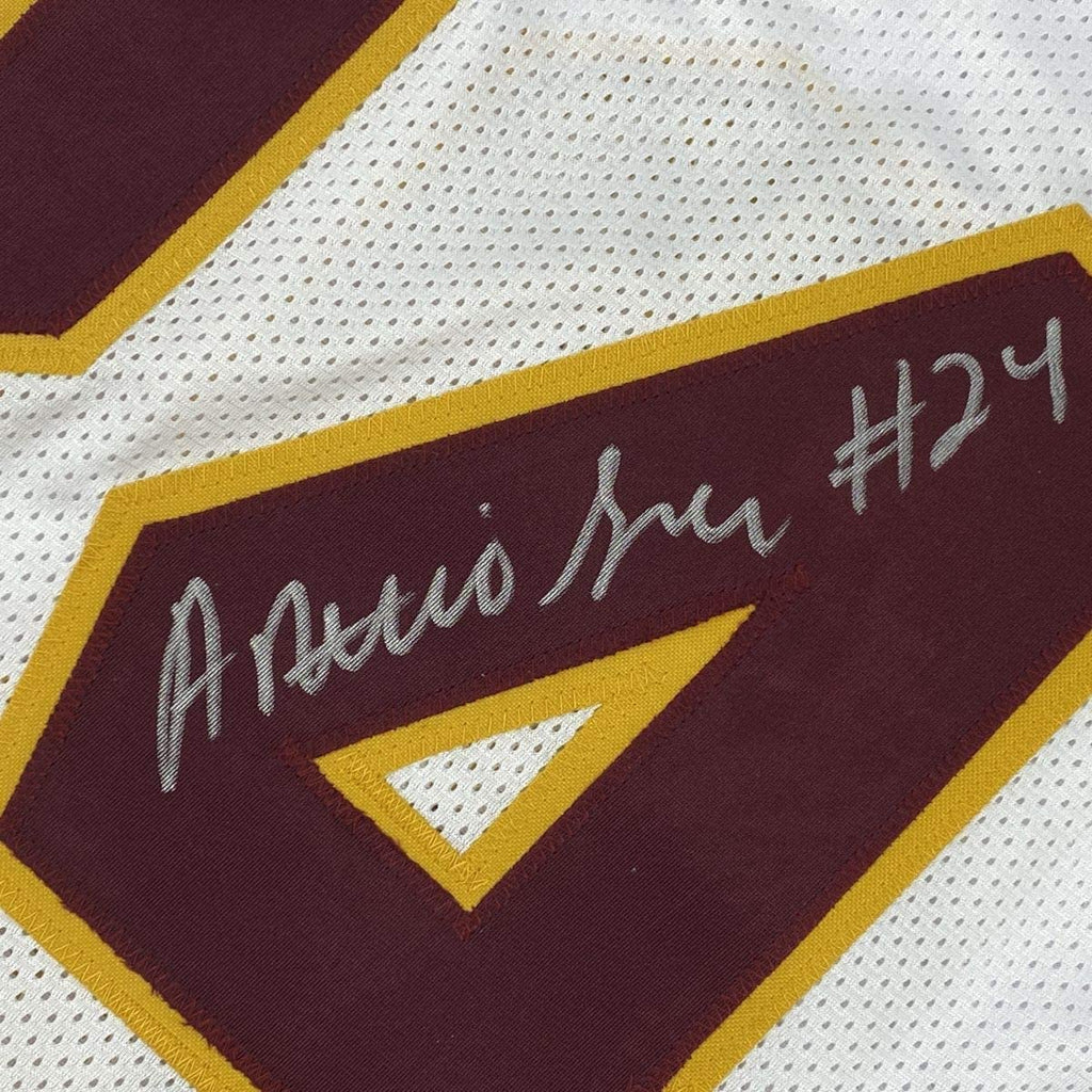 Autographed/Signed Antonio Gibson Washington White Football Jersey JSA COA