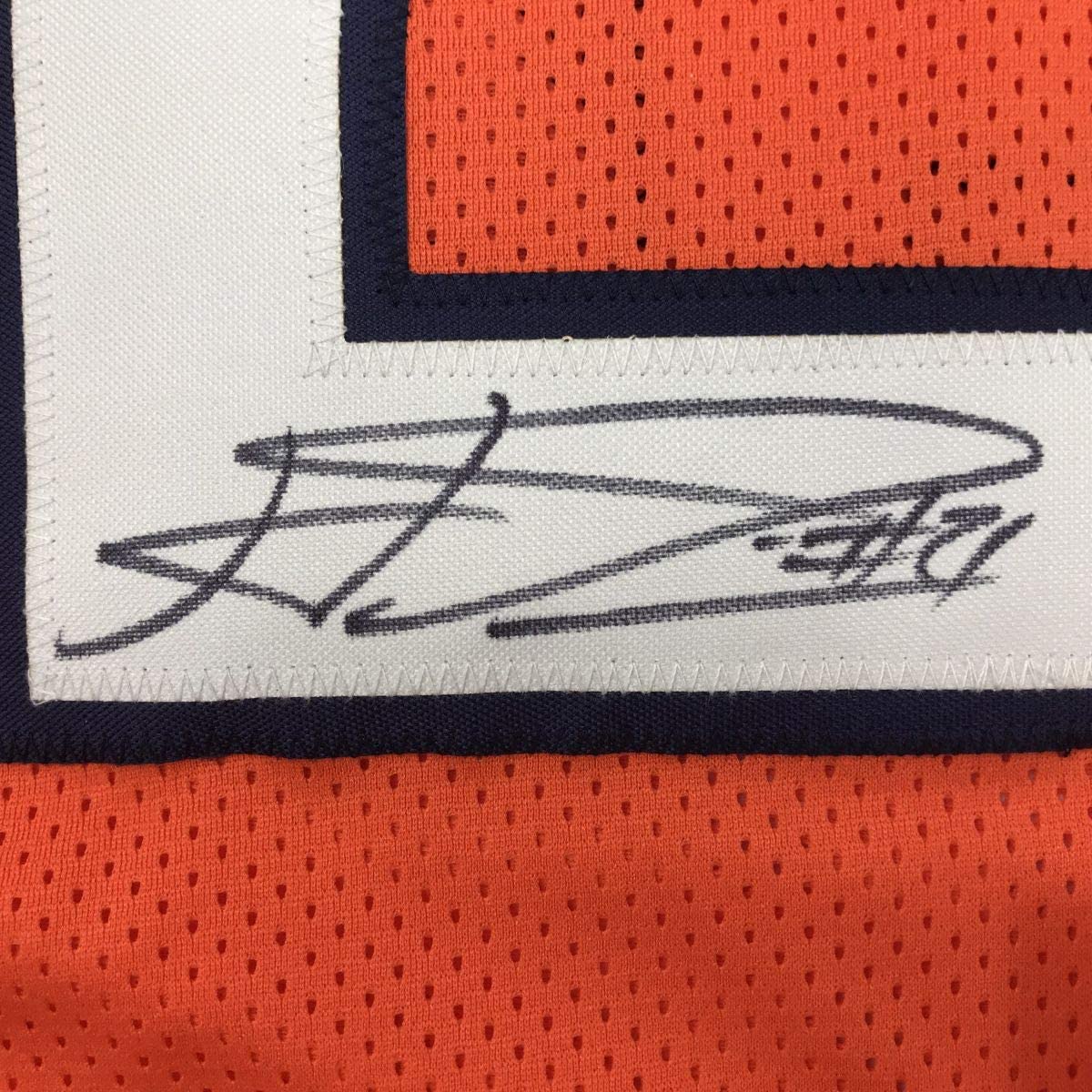 Autographed/Signed Haha Ha Ha Clinton-Dix Chicago Orange Football Jersey JSA COA