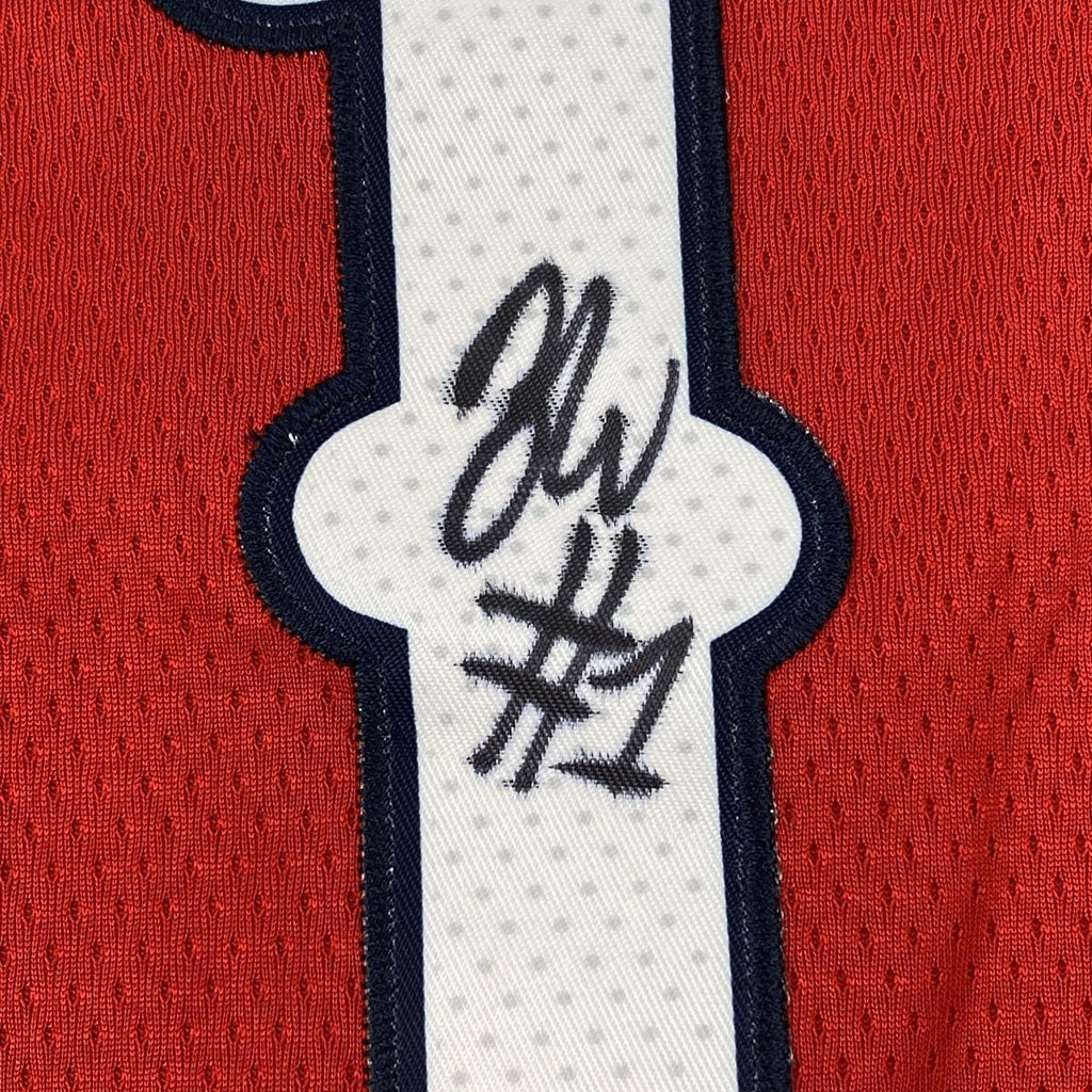 Autographed/Signed Zion Williamson New Orleans Red Basketball Jersey PSA/DNA COA