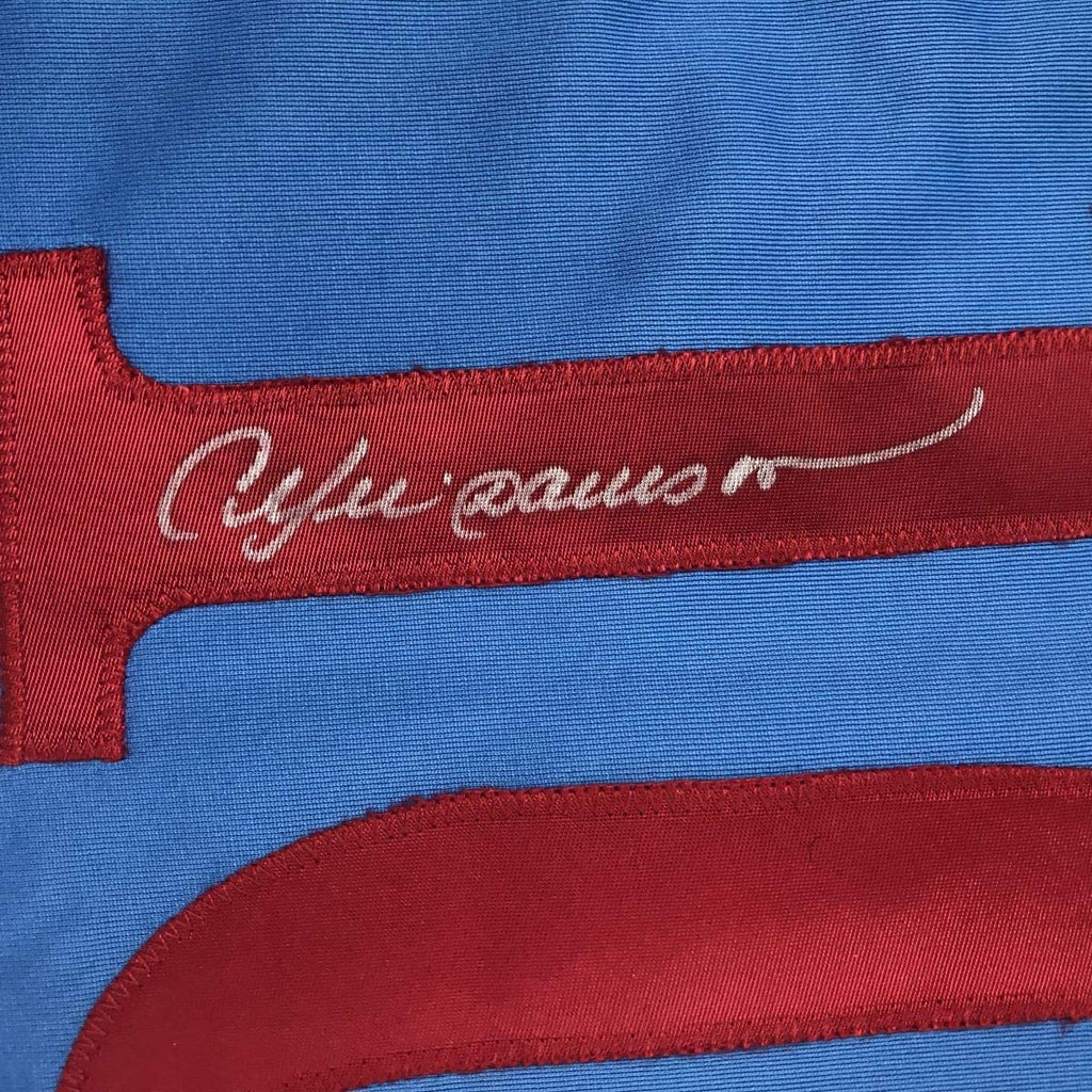Autographed/Signed Andre Dawson Montreal Blue Baseball Jersey JSA COA