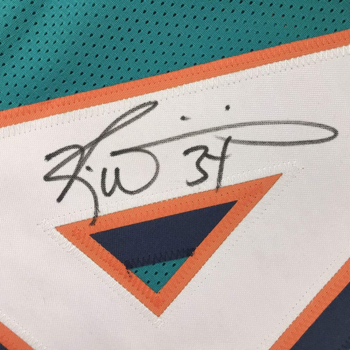 Autographed/Signed Ricky Williams Miami Teal Football Jersey PSA/DNA COA