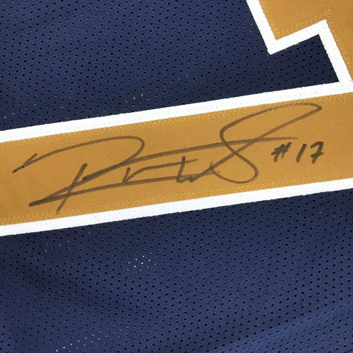 Autographed/Signed Robert Woods Los Angeles LA Dark Blue Football Jersey JSA COA