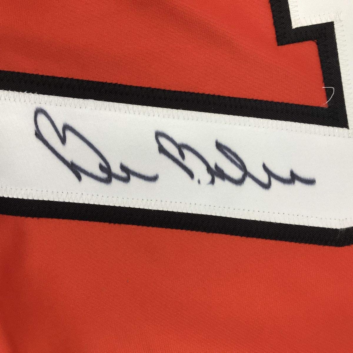 Autographed/Signed Bill Barber Philadelphia Orange Hockey Jersey PSA/DNA COA