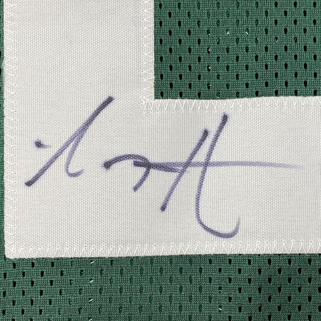 Autographed/Signed AJ A.J. Hawk Green Bay Green Football Jersey JSA COA