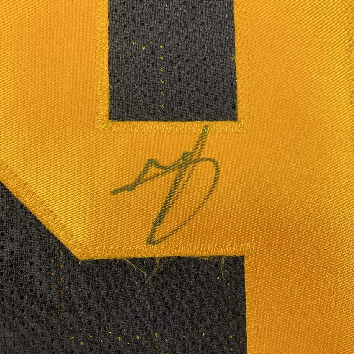 Autographed/Signed Minkah Fitzpatrick Pittsburgh Color Rush Football Jersey Beckett BAS COA
