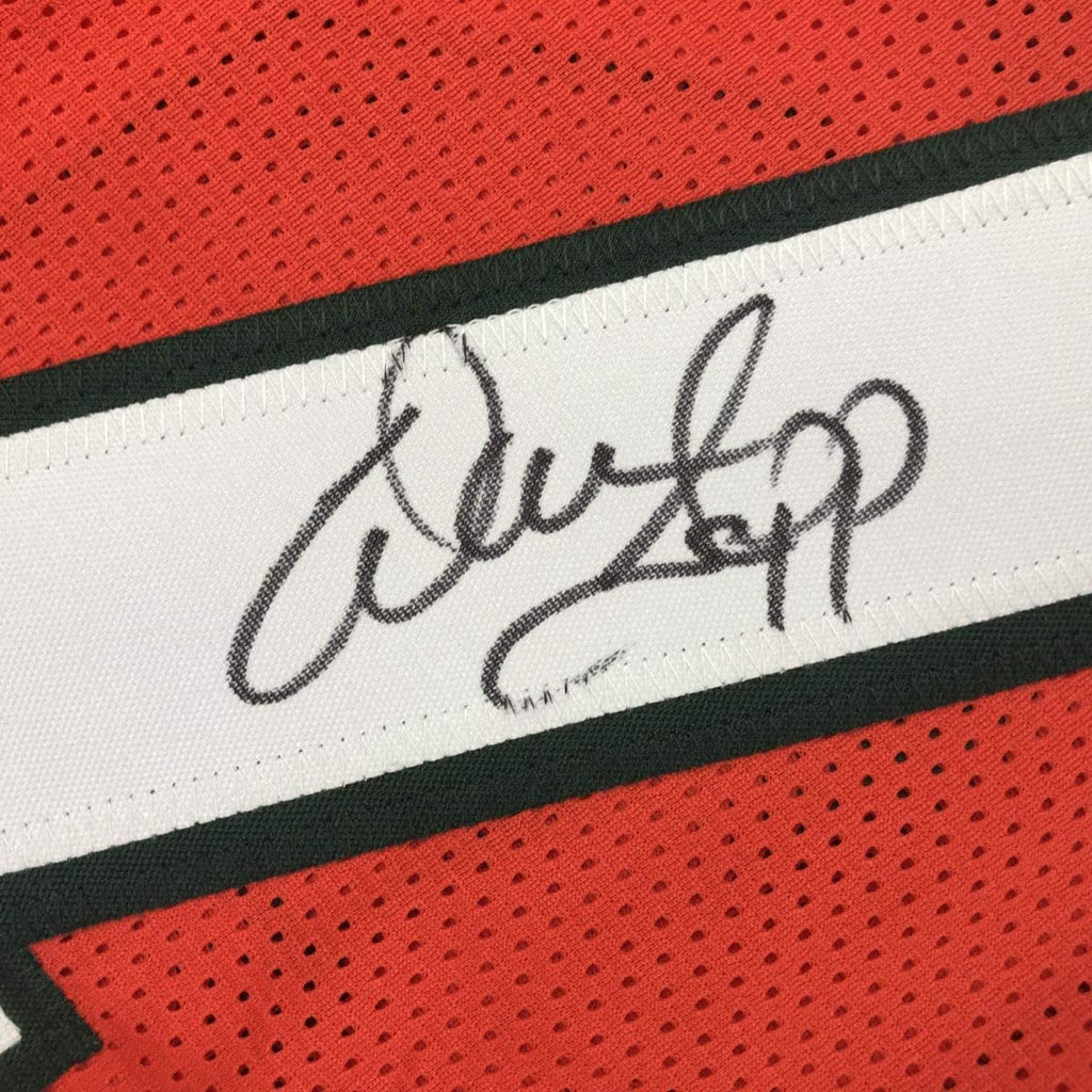 Autographed/Signed Warren Sapp Miami Orange Football Jersey JSA COA