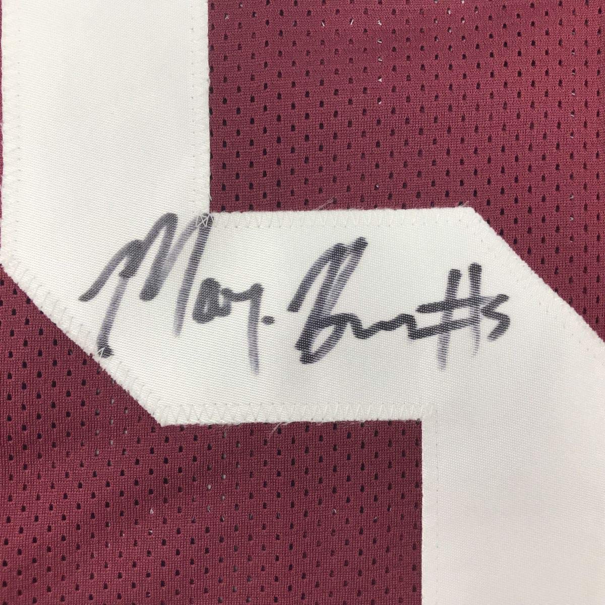Autographed/Signed Marquise Brown Oklahoma Red College Football Jersey JSA COA