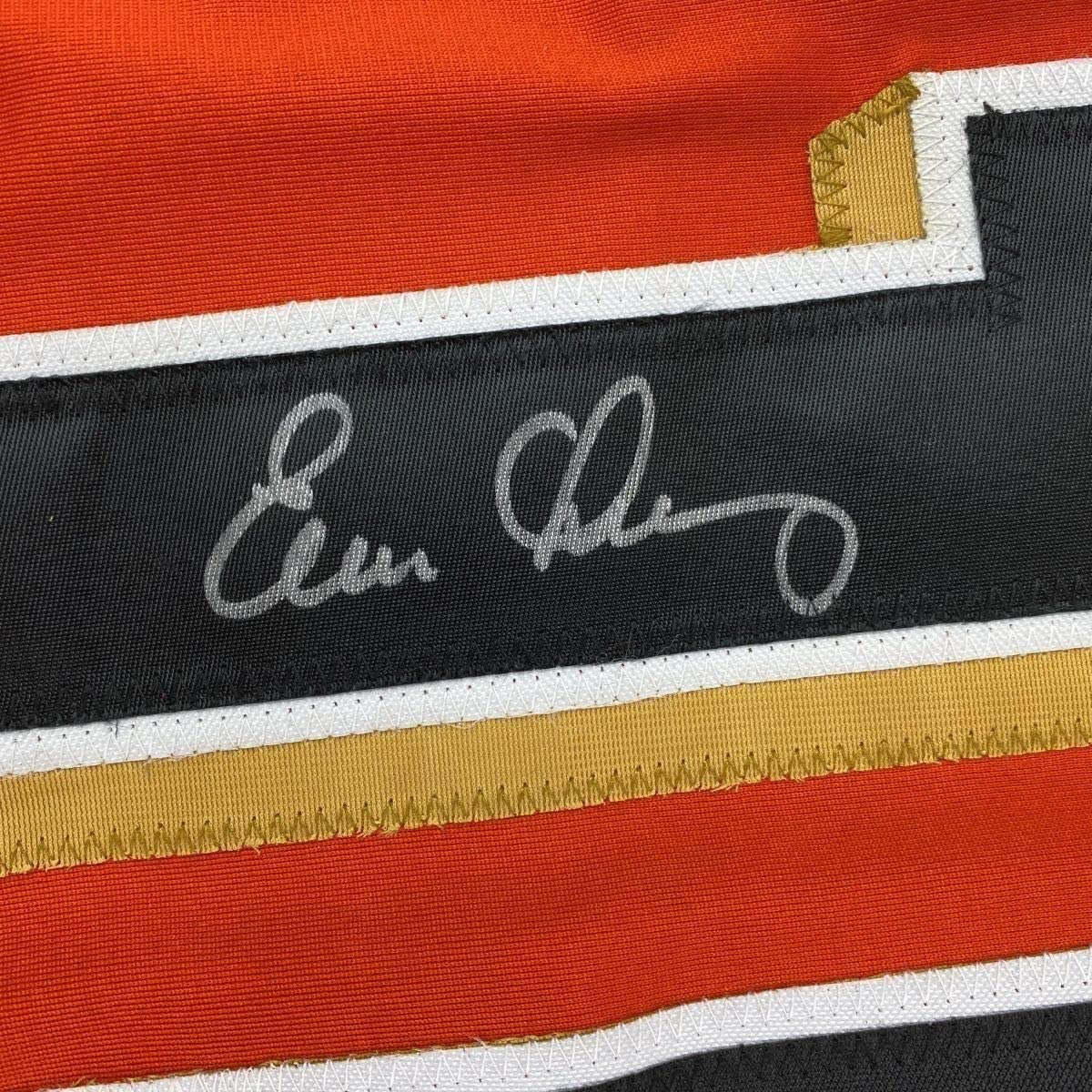 Framed Autographed/Signed Evan Longoria 35x39 San Francisco Orange Baseball Jersey JSA COA