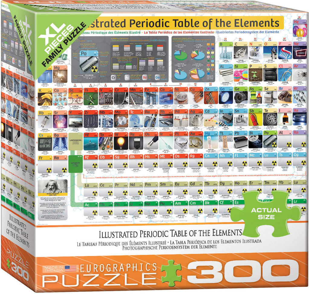 Puzzle: Family Oversize Puzzles - Illustrated Periodic Table of the Elements (photographic)