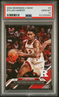 Graded 2024 Topps Bowman U Now Dylan Harper #5 Rookie RC Basketball Card PSA 10 Gem Mint