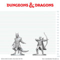 D&D: Nolzur's Marvelous Unpainted Miniatures - Elf Ranger & Dragonborn Monk