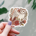 Floral Owl Animal Sticker - 3"