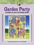 Creative Haven Garden Party Stained Glass Coloring Book (Adult Coloring Books: Flowers & Plants)