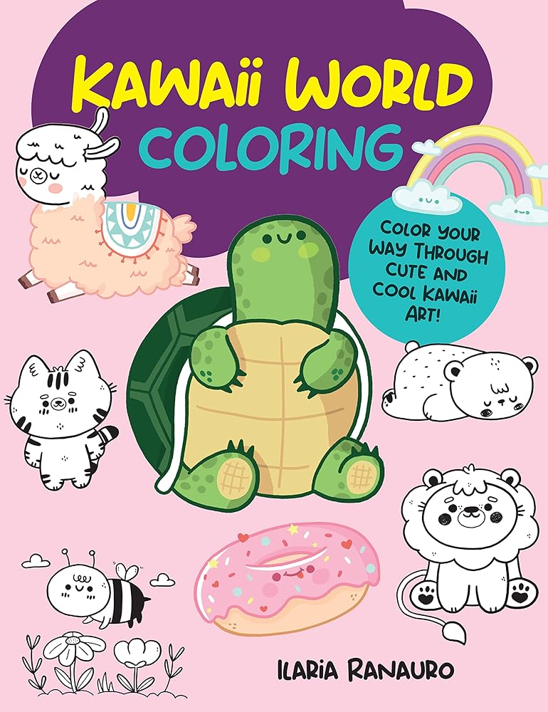 Kawaii World Coloring: Color your way through cute and cool kawaii art! (Manga Coloring, 3)