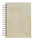 Conservation Wooden Journal: Laser Engraved Wood (Notebook With Lined Pages)