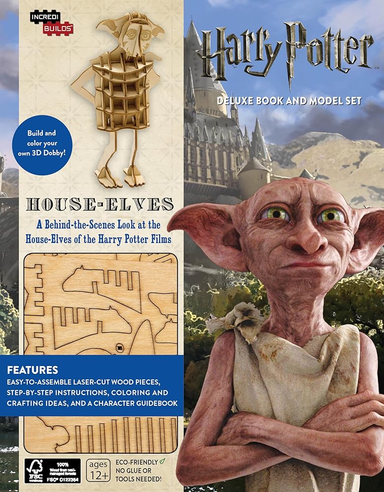 IncrediBuilds: Harry Potter: House-Elves: Deluxe Model and Book Set