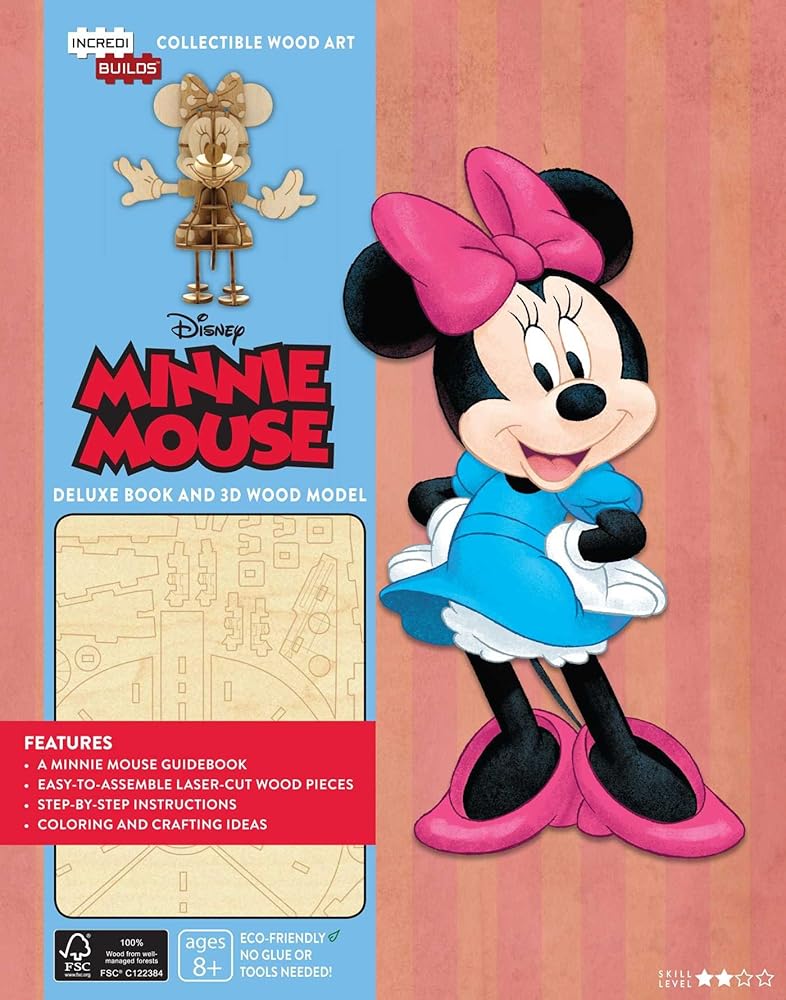 IncrediBuilds: Walt Disney: Minnie Mouse Deluxe Book and Model Set