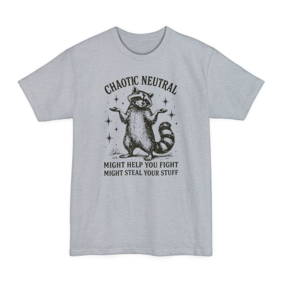 Chaotic Neutral Raccoon Tall T-Shirt