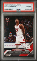 Graded 2024 Topps Bowman U Now Dylan Harper #8 Rookie RC Basketball Card PSA 10 Gem Mint