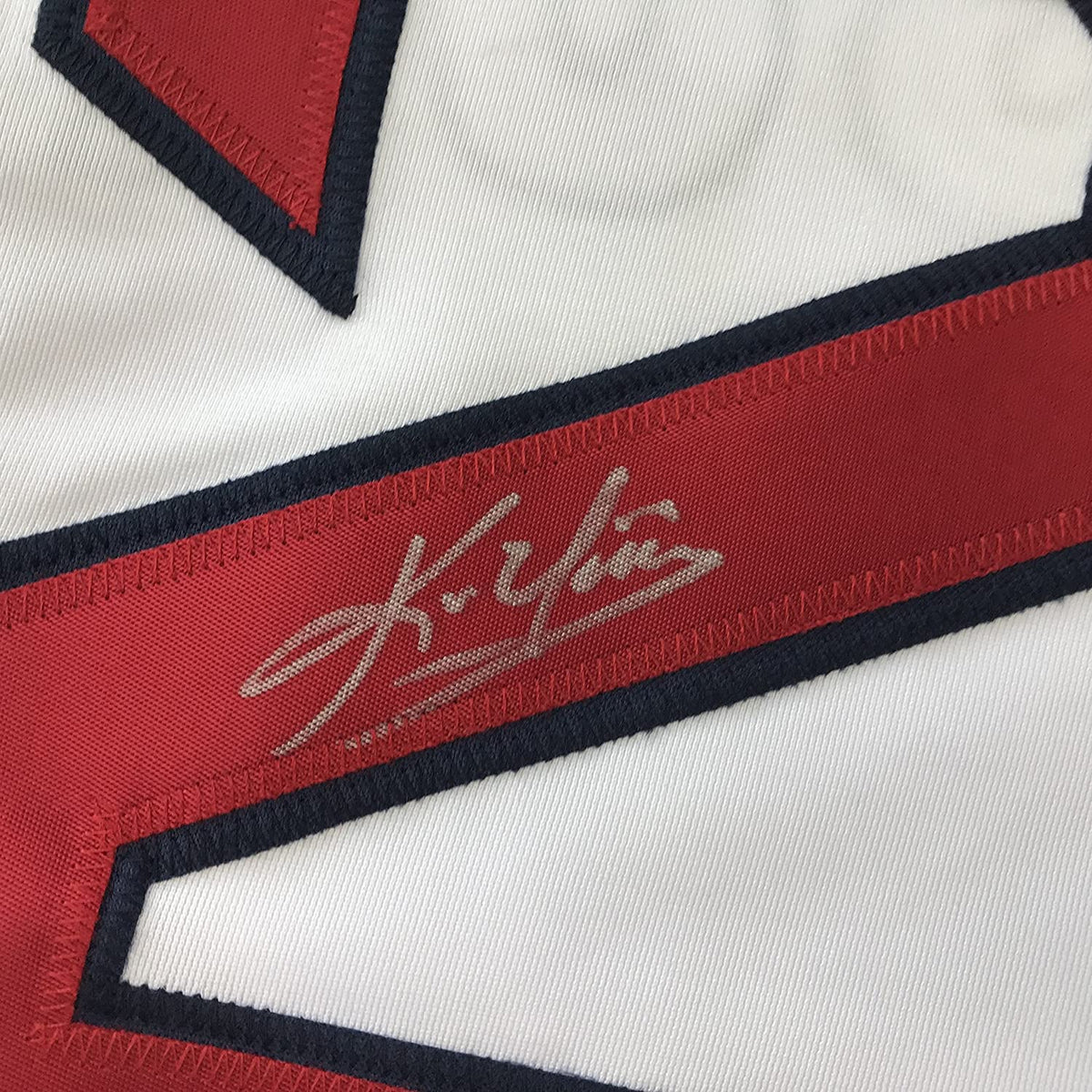 Autographed/Signed Kevin Youkilis Boston White Baseball Jersey JSA COA