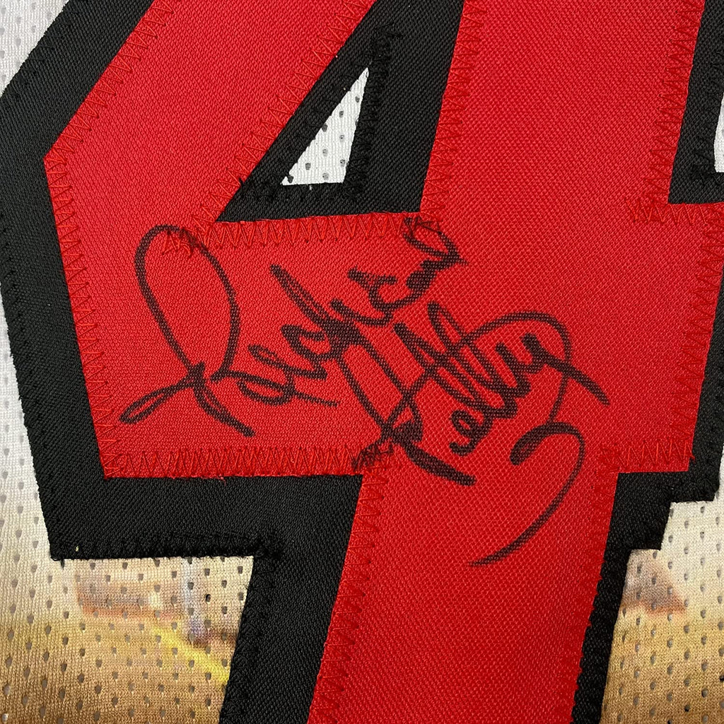 Framed Autographed/Signed Richard Petty 35x39 NASCAR Auto Racing White Photo Jersey JSA COA