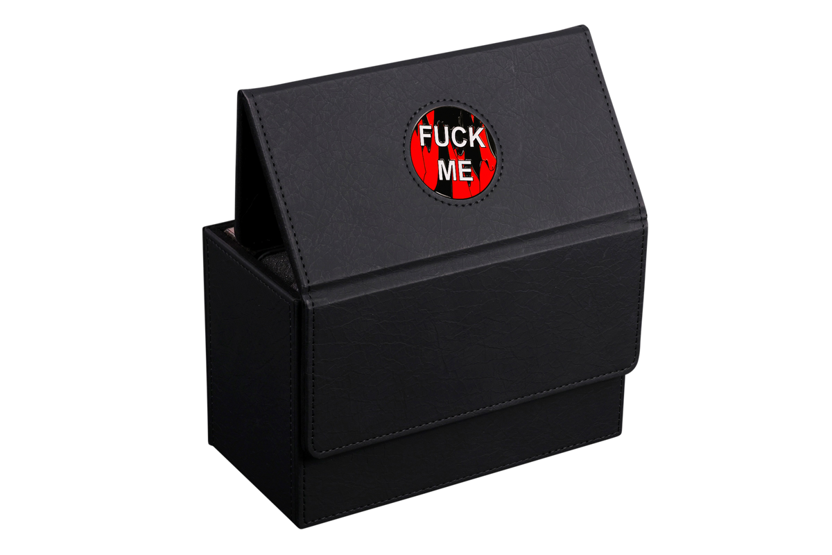 F**k Me | Red | Wargaming & Datasheet Box | Baron's Coin™ Compatible