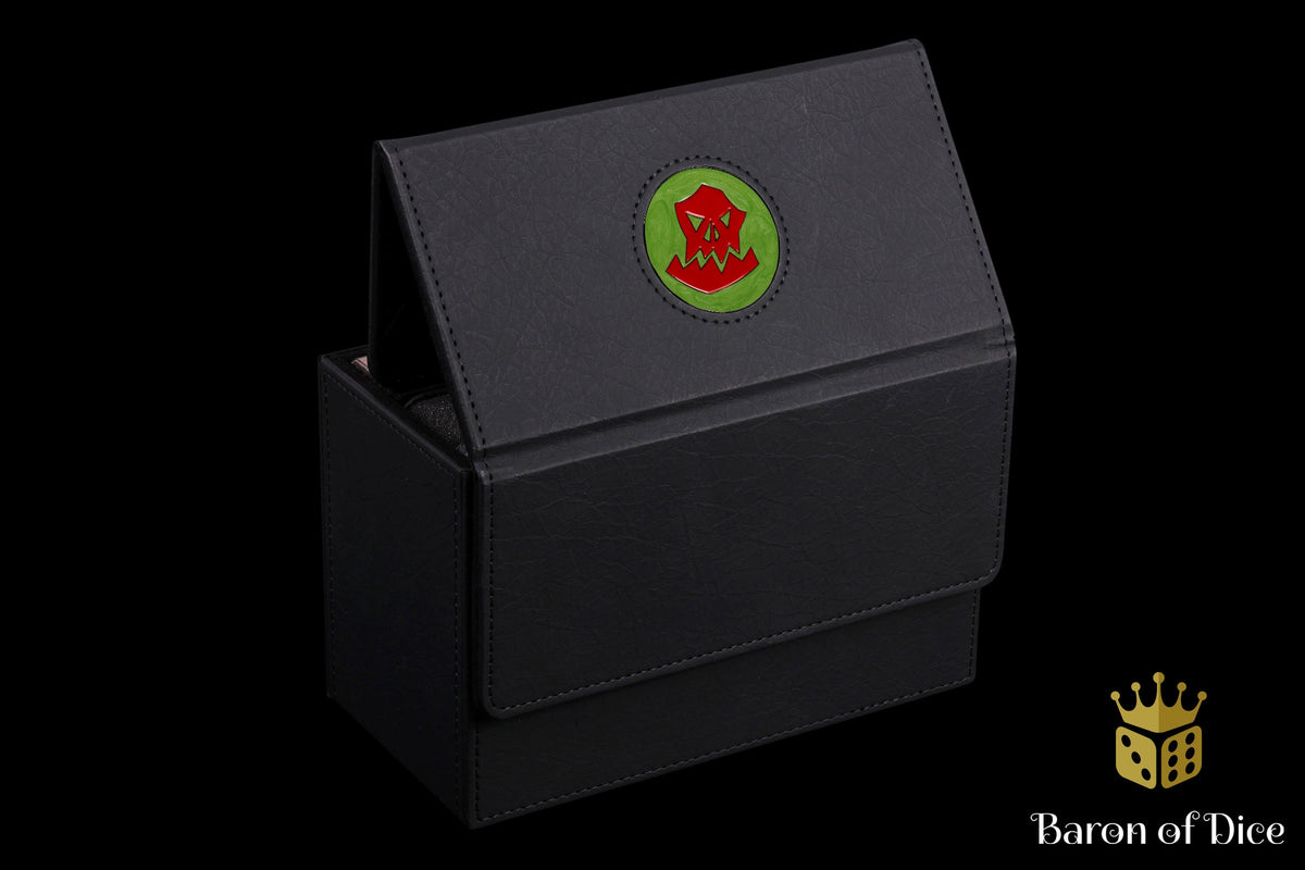 Orc | Red | Wargaming & Datasheet Box | Baron's Coin™ Compatible