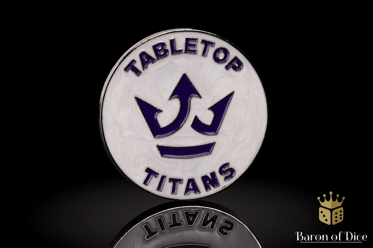 Tabletop Titans | White | Wargaming & Datasheet Box | Baron's Coin™ Compatible